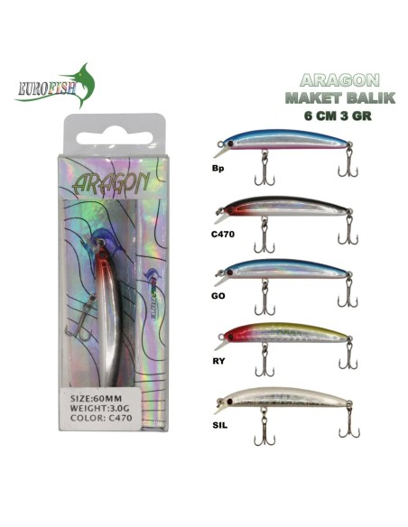 Eurofish Aragon Maket Balık 6 cm