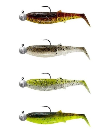 Savage Gear Cannibal Shad 6.8cm 3gr+5gr #1/0 Clear Water 4+4 Adet