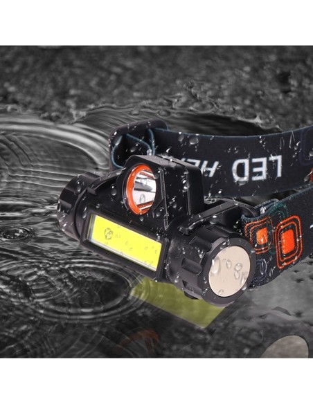 Şarjlı Dayanıklı Balıkçı Kafa Lambası Watton Wt-056