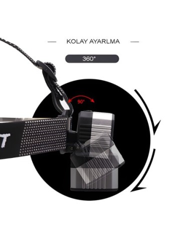 4 Modlu Sensörlü Şarjlı Güçlü Kafa Lambası Wt-248