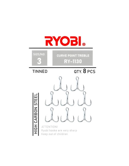 Ryobi İğne Curve Point Treble - Ry-1130