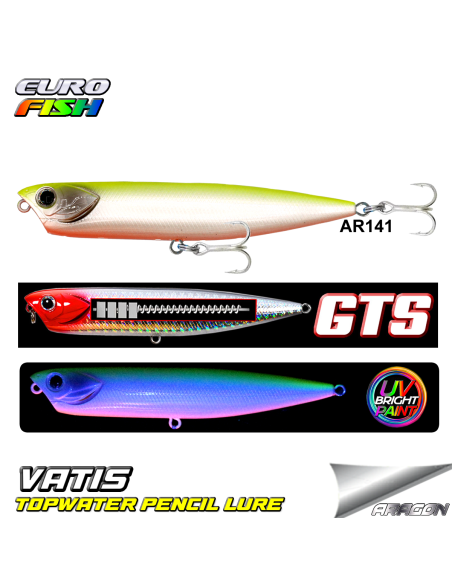 Eurofish Aragon VATIS Popper 100mm 15gr Su Üstü Maket Balık