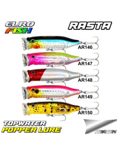 Eurofish Aragon RASTA Popper 70mm 10gr Su Üstü Maket Balık