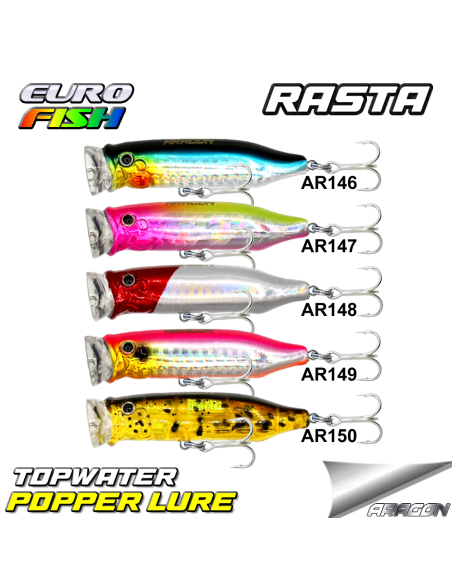 Eurofish Aragon RASTA Popper 70mm 10gr Su Üstü Maket Balık