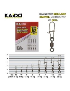 SWX-3407 Rolling Swivel Coastlock Snap (10 Pcs)