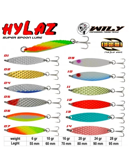 Wily Hylaz Kaşık 10 gr 60 mm - Hologramlı Wily Hylaz Kaşık 10 gr 60 mm - Hologramlı