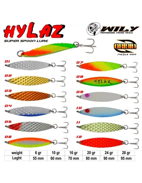 Wily Hylaz Kaşık 28 gr 95 mm - Hologramlı Wily Hylaz Kaşık 28 gr 95 mm - Hologramlı