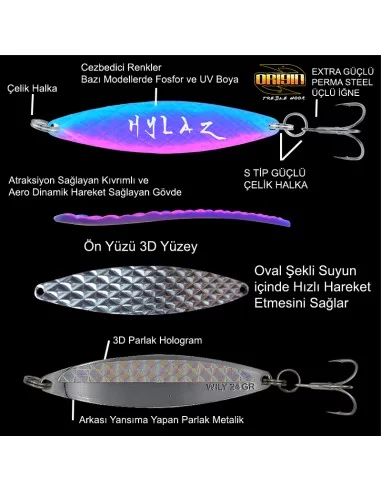 Wily Hylaz Kaşık 28 gr 95 mm - Hologramlı