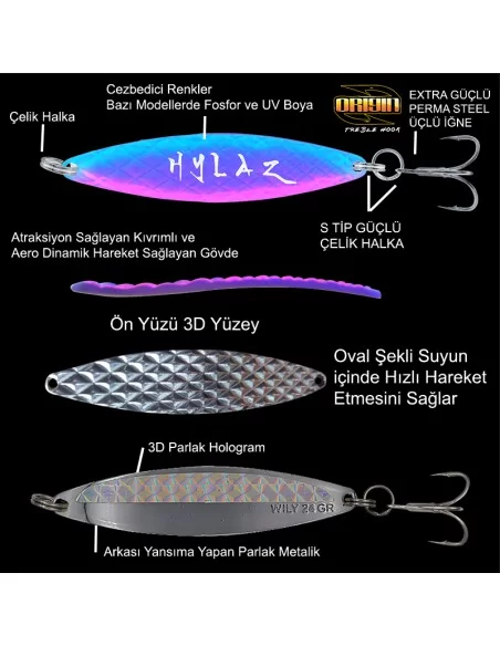 Wily Hylaz Kaşık 28 gr 95 mm - Hologramlı