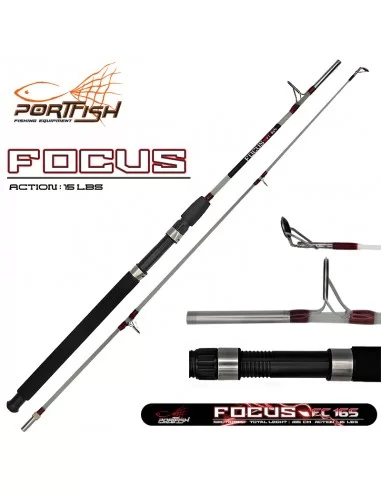 Portfish Focus 135 cm Vidalı Dolgu Tekne Kamışı 15 lbs