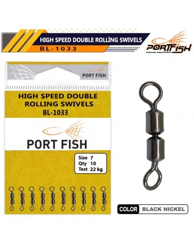 Portfish BL-1033 High Speed Double Rolling Swivels