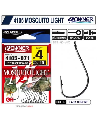 Owner 4105 Musquito Light Black Chrome İğne