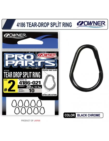 Owner 4186-011 Tear-Drop Split Ring Owner 4186-011 Tear-Drop Split Ring