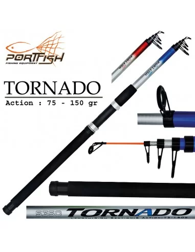 Portfish Tornado Teleskopik Fiber Olta Kamışı 270 cm 75 -150 gr