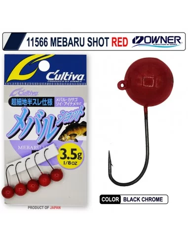 Cultiva 11566 Mebaru Shot Red Lrf Jighead