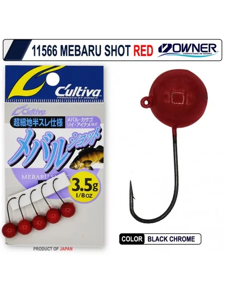 Cultiva 11566 Mebaru Shot Red Lrf Jighead