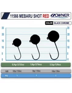 Cultiva 11566 Mebaru Shot Red Lrf Jighead 2