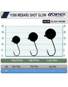 Cultiva 11566 Mebaru Shot Glow Lrf Jighead 2