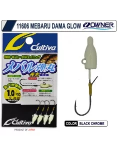 Cultiva 11606 Mebaru Dama Glow Lrf Jighead