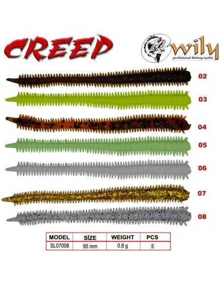 Wily Creep Silikon Yem 9.5 cm 0.8 gr