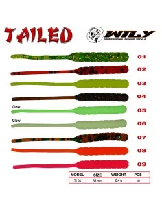 Wily Tailed Lrf Silikon Yem 5.5 cm 0.4 gr 2