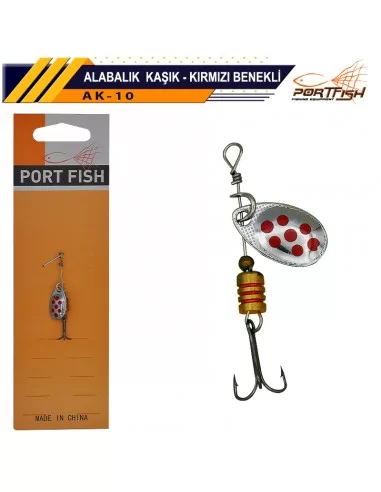 Portfish Alabalık Kaşığı Kırmızı Benekli