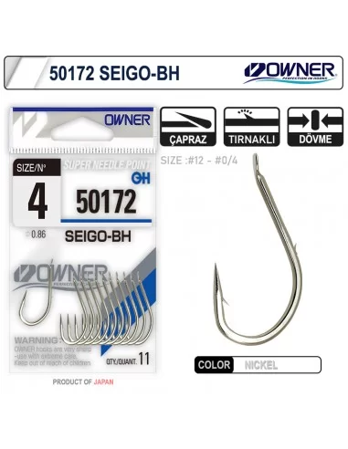 Owner 50172 Seigo-Bh Nickel White İğne
