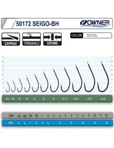 Owner 50172 Seigo-Bh Nickel White İğne 2