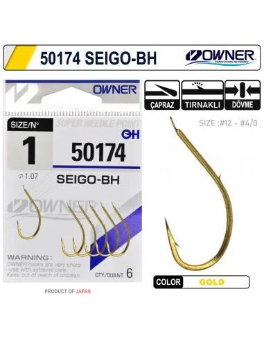 Owner 50174 Seigo-Bh Gold İğne