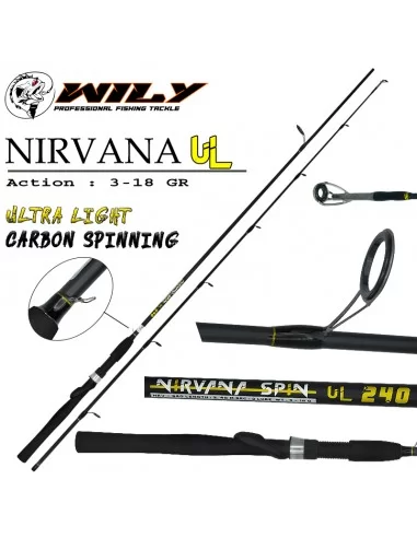 Wily Nirvana UL 225 cm Spin Kamış 3-18 gr