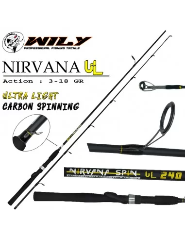 Wily Nirvana UL 240 cm Spin Kamış 3-18 gr
