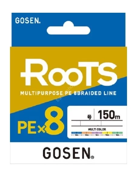 Gosen X8 Roots PE 8 Örgü Spin İp Misina 150mt Multi Color