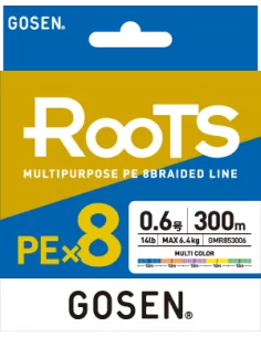 Gosen X8 Roots PE 8 Örgü Spin İp Misina 300mt Multi Color