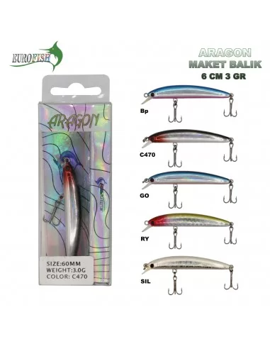 Eurofish Aragon Maket Balık 6 cm