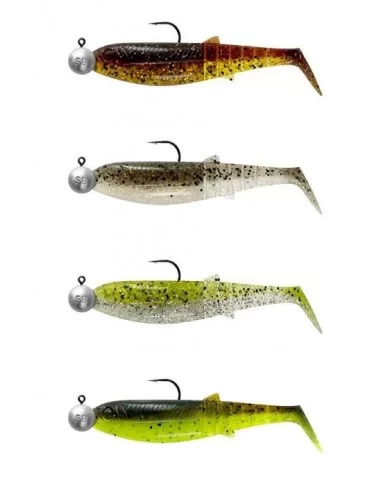 Savage Gear Cannibal Shad 6.8cm 3gr+5gr 1/0 Clear Water 4+4 Adet