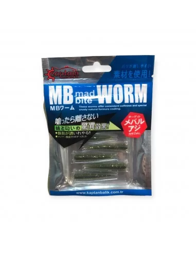 Captain 3518 Mad Bite Earth Worm 4 cm Aromalı LRF Silikon Yem 8'li Set