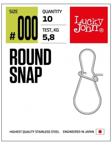Lucky John Klips 5113 Round Snap