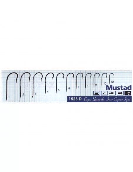 Mustad Olta İğnesi 1523D 100lü