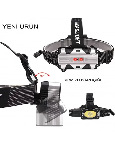 4 Modlu Sensörlü Şarjlı Güçlü Kafa Lambası Wt-248