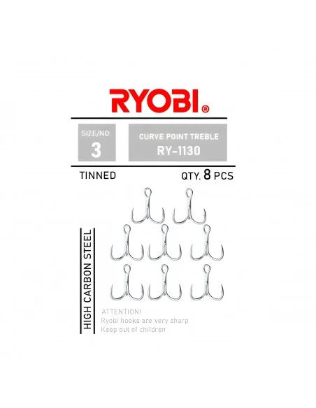 Ryobi İğne Curve Point Treble - Ry-1130