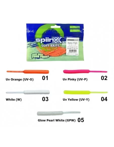 Spiinx Soft Baits Baby Fish 4.5 cm Kokulu Silikon Yem