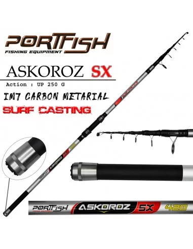 Portfish Askoroz SX Surf Carbon Kamışı UP - 250 gr 420 CM