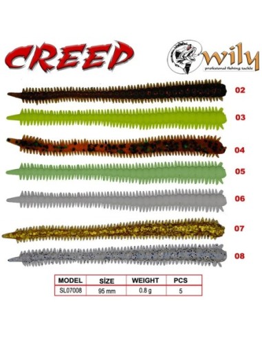 Wily Creep Silikon Yem 9.5 cm 0.8 gr