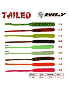 Wily Tailed Lrf Silikon Yem 5.5 cm 0.4 gr 2