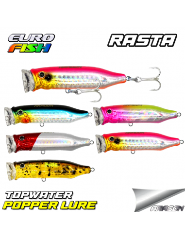 Eurofish Aragon RASTA Popper 70mm 10gr Su Üstü Maket Balık