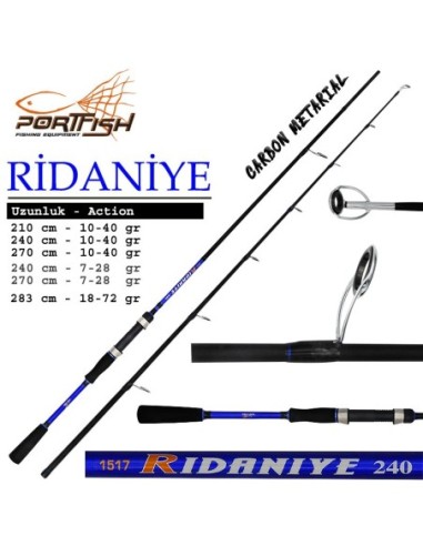 Portfish Ridaniye Spin 270 cm Olta Kamışı 2 Parça 10-40 gr