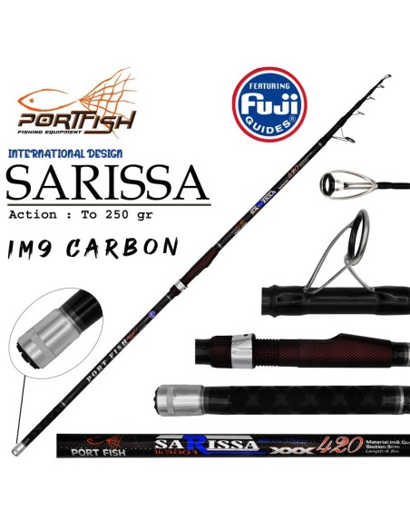 Portfish Sarissa 420 cm  Surf  Olta Kamışı Karbon Fuji Halka 250 gr