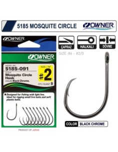 Owner 5185 Mosquito Circle Black Chrome Sinek İğne