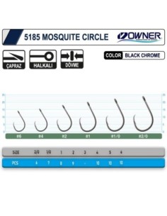 Owner 5185 Mosquito Circle Black Chrome Sinek İğne 2