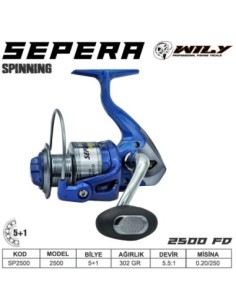 Wily Sepera 2500 fd Olta Makinası 5+1 bb